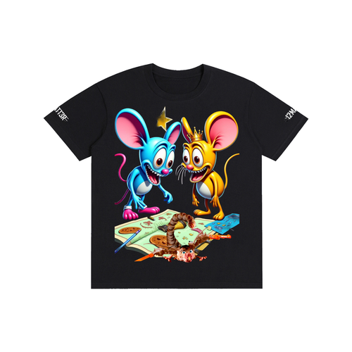 Cartoon Mice Duo Graphic Tee product image