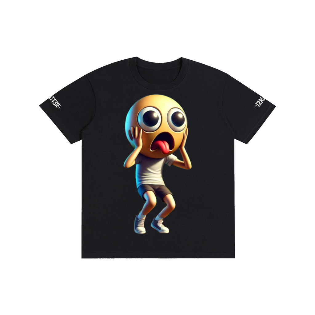 Shocked Emoji Cartoon Graphic Tee product image